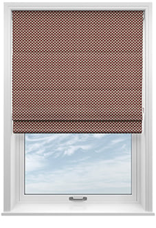 Ted Baker Palm Geo, Crimson - Roman Blind